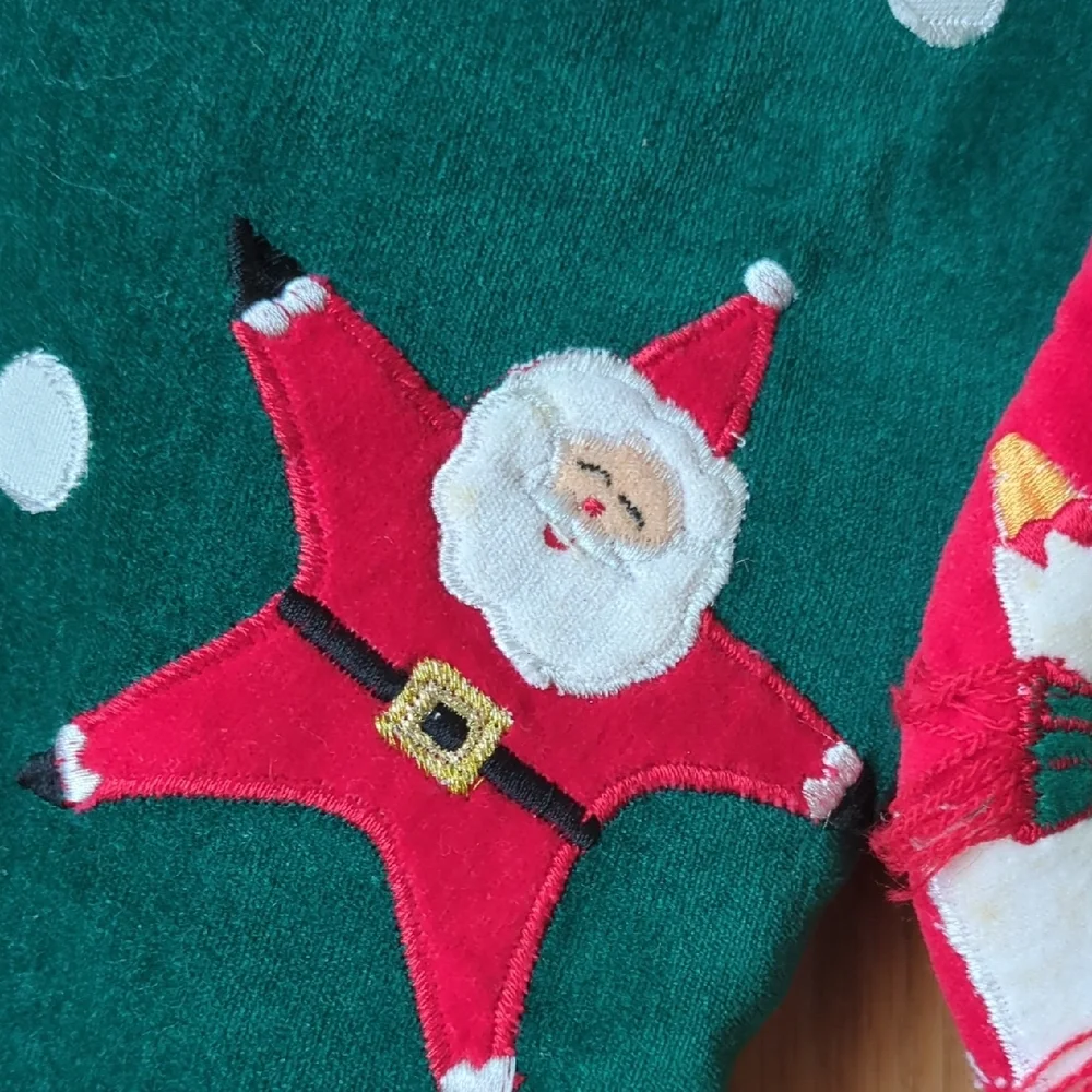 Target Red and Green Holiday Stockings Set Of 2 Santa & Snowmen